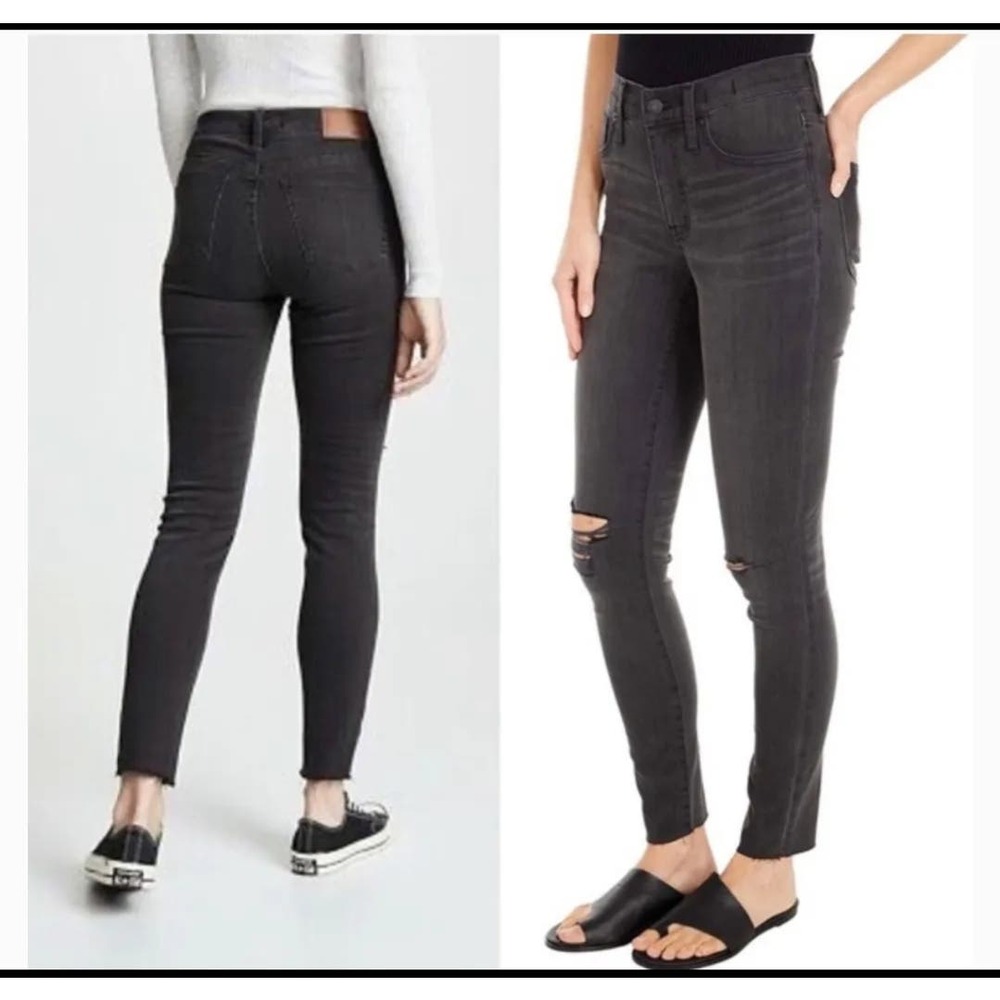 Madewell High Rise Skinny Black Jeans